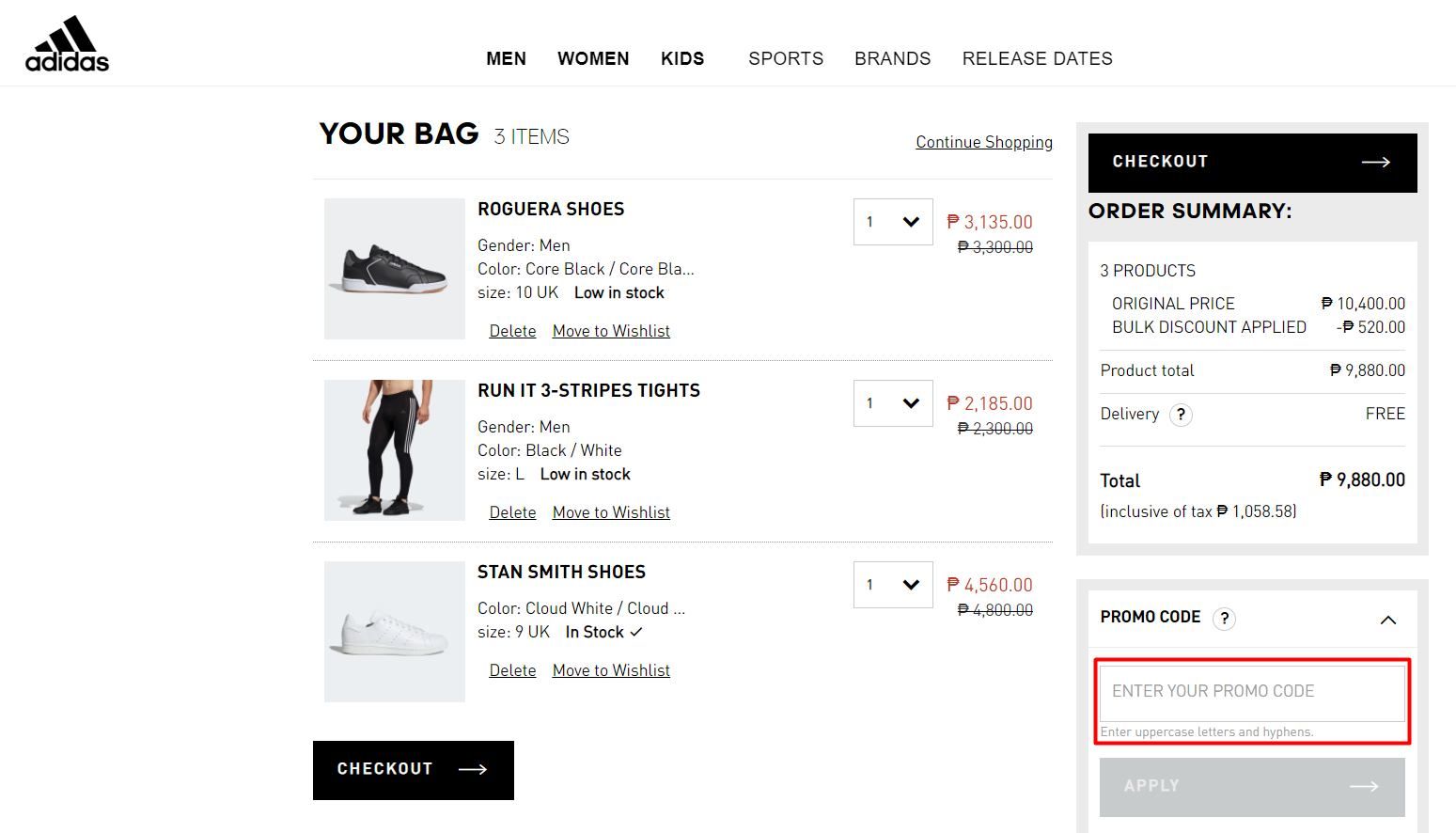 Apply Adidas Promo Code