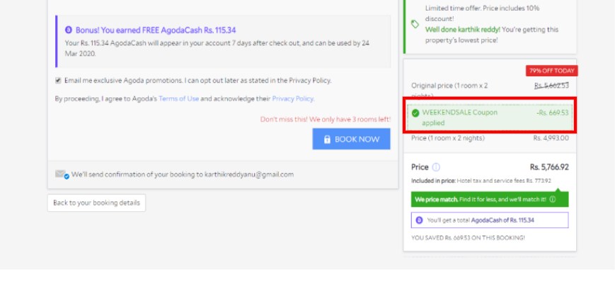 Apply Agoda Promo Code