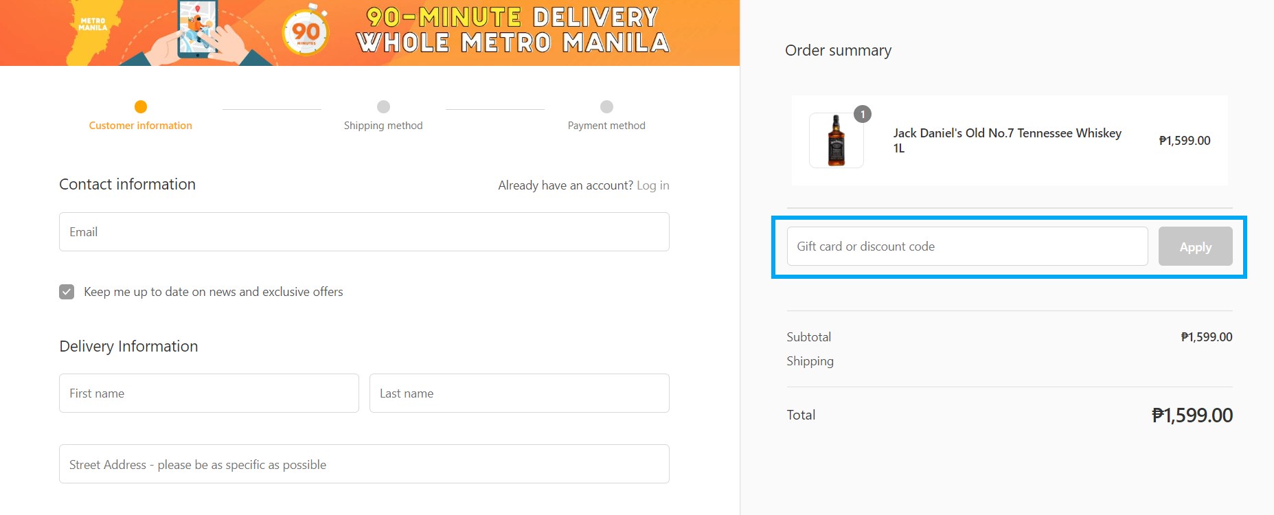 Apply Boozy discount code