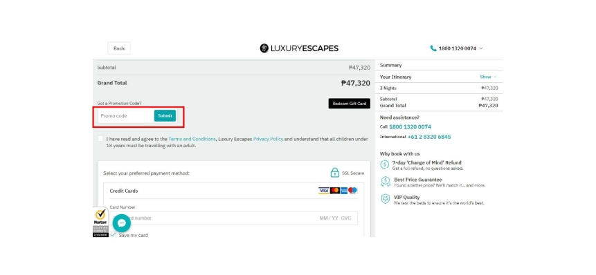Apply Luxuryescapes Promo Code