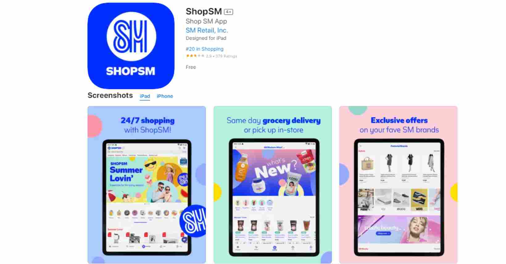 ShopSM App Offer