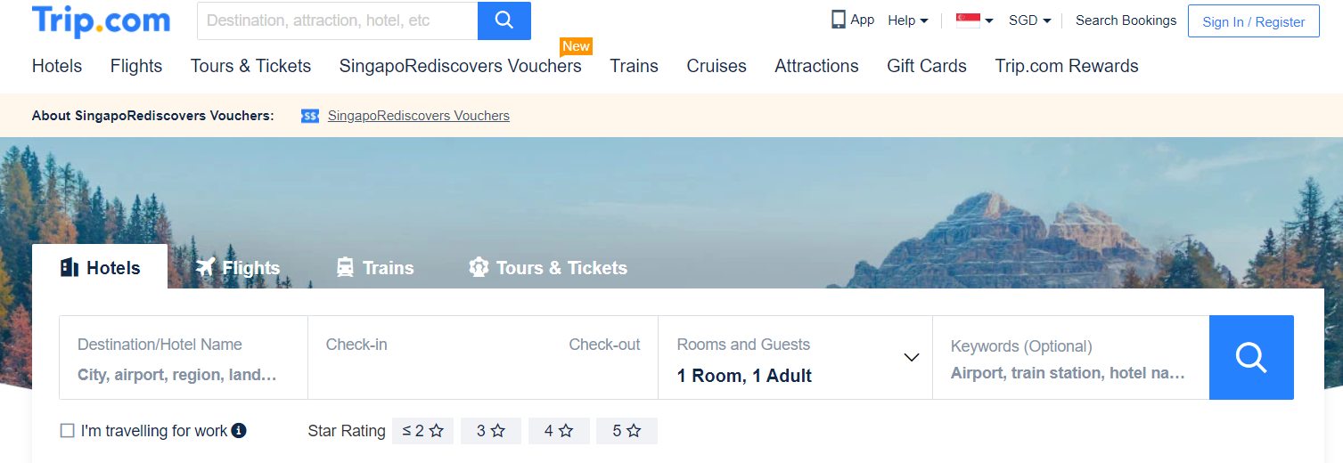 50% Off Trip.com Promo Code on Hotel Bookings