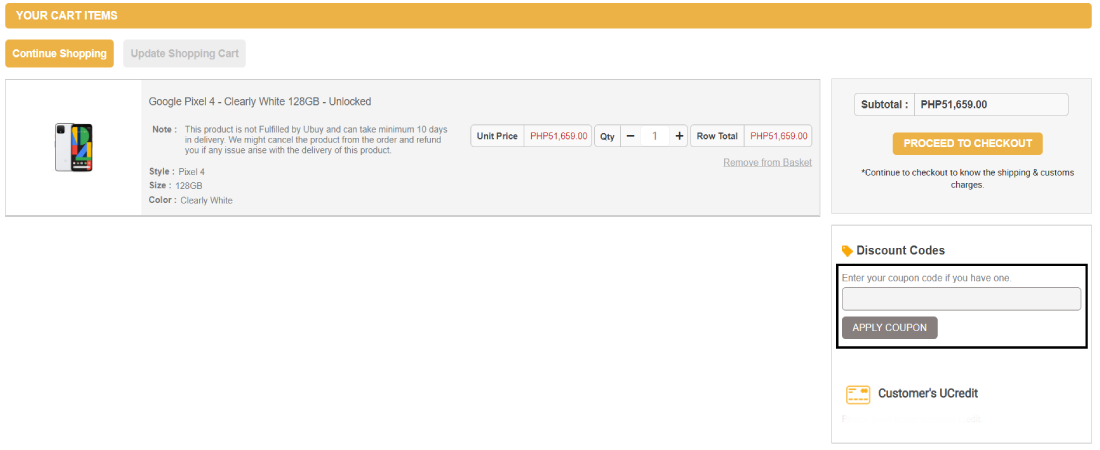 Apply Ubuy Coupon Code