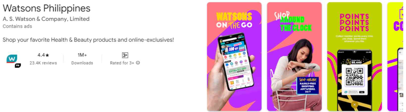 Watsons Discount On App