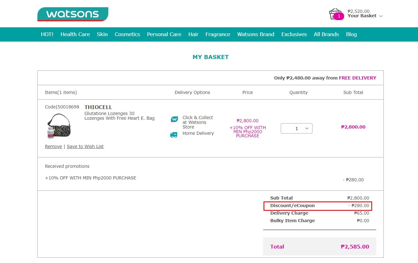 Watsons Promo Codes 75 Off Watsons Coupons Jan 2024