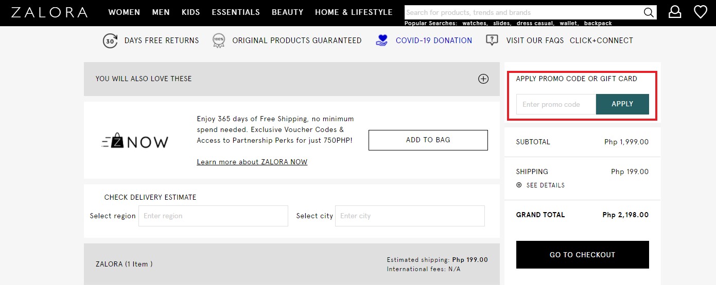 Apply Zalora Promo Code